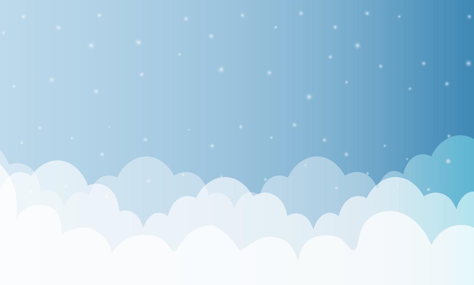 fondo de nubes con cielo azul vector