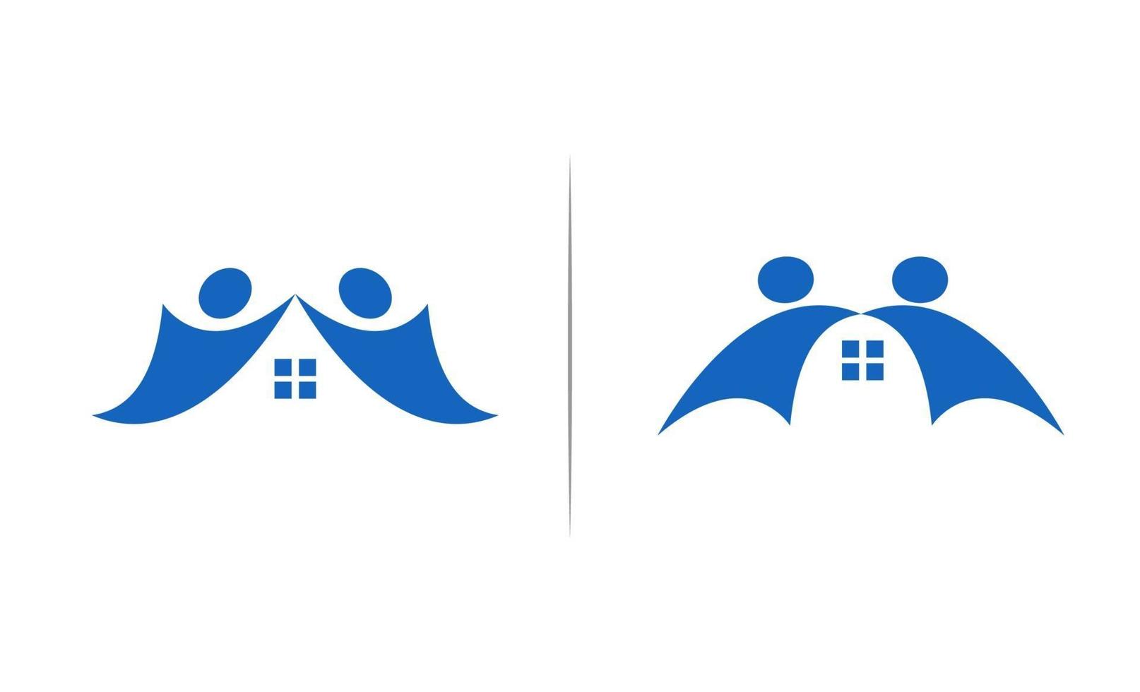Build together logo template, Home logo design, Real estate logo, Community logo design vecto vector