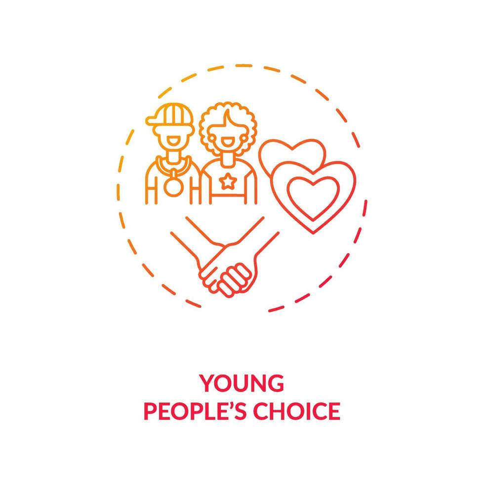 Young people choice concept icon. 2209857 Vector Art at Vecteezy Young people choice concept icon. 2209857 Vector Art at Vecteezy