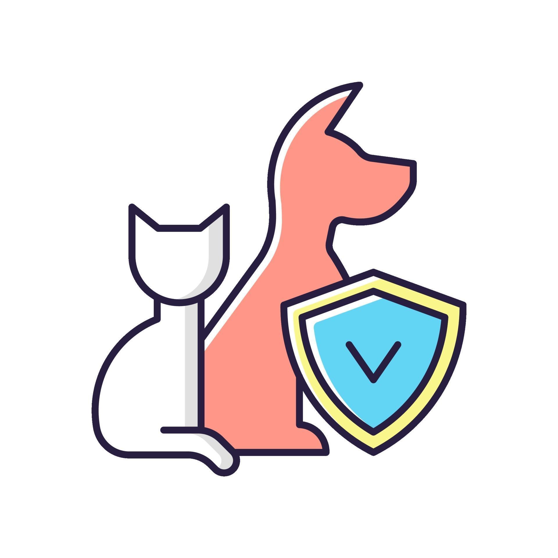 Pet insurance RGB color icon 2210709 Vector Art at Vecteezy
