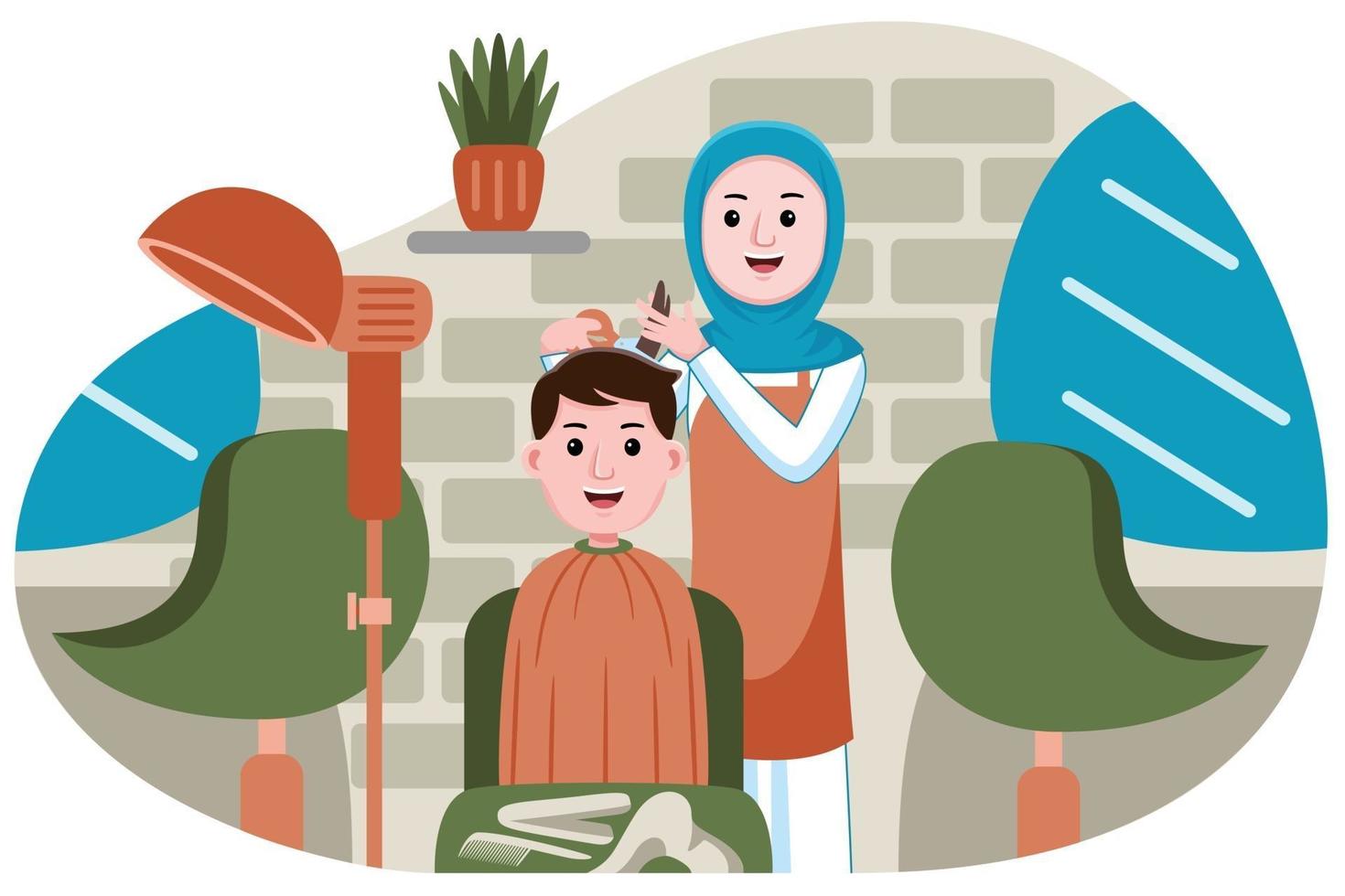 Hair Stylist Profession vector
