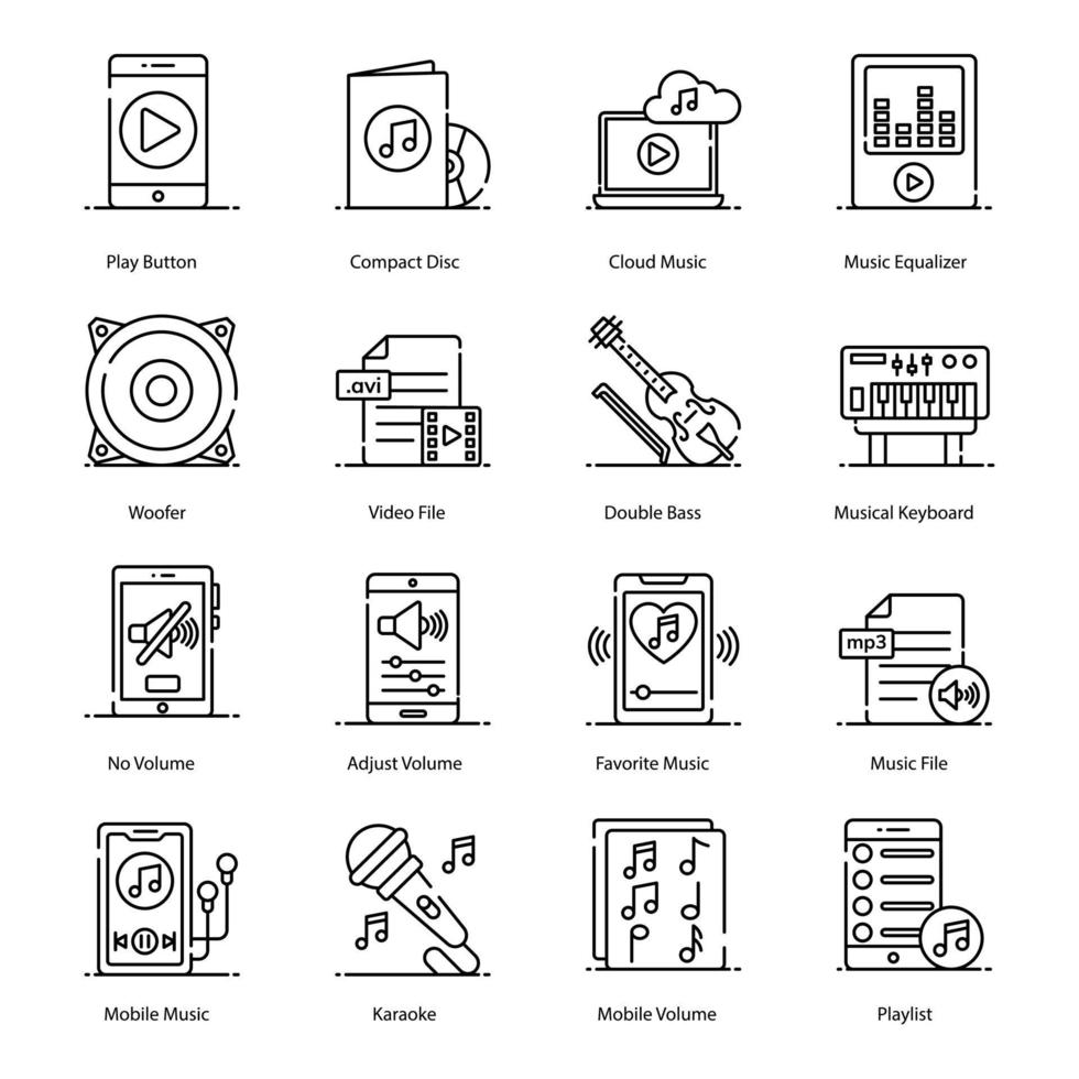 Music and Multimedia Equipment vector