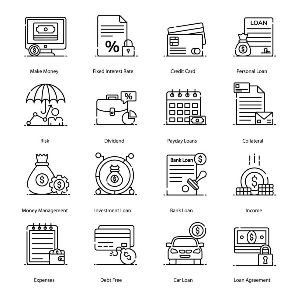 Personal Loans Elements vector