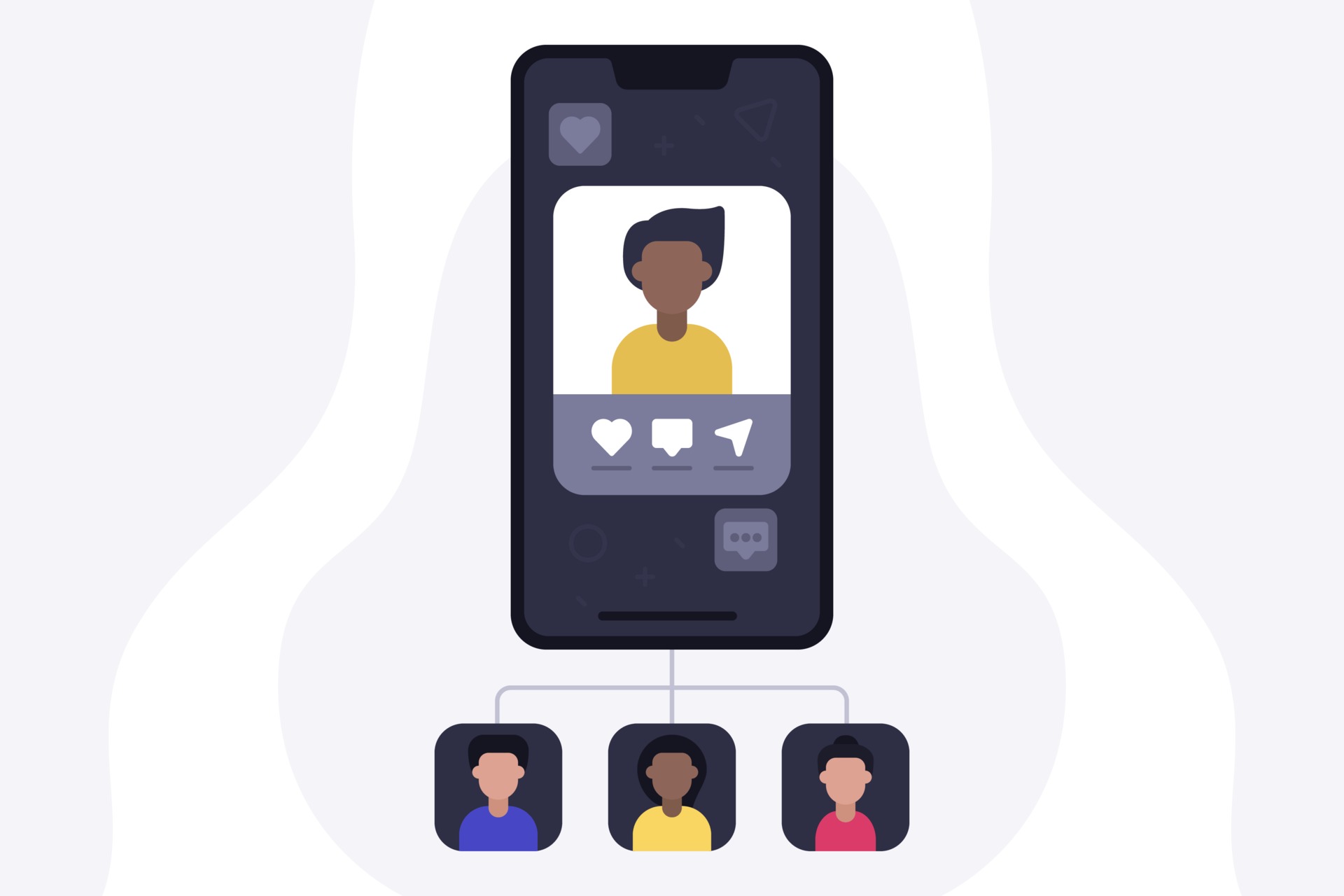 Social Network Mobile 2211339 Vector Art at Vecteezy