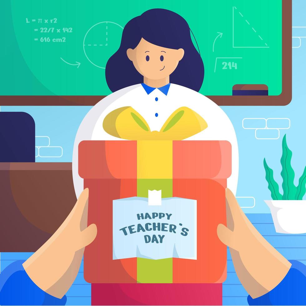 Teacher's Day Design vector