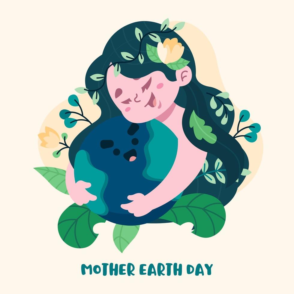 fondo del día de la madre tierra vector