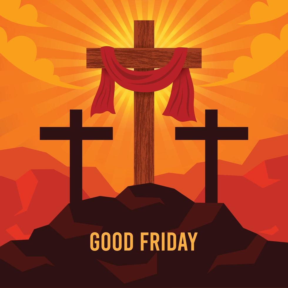 Good Friday Background vector