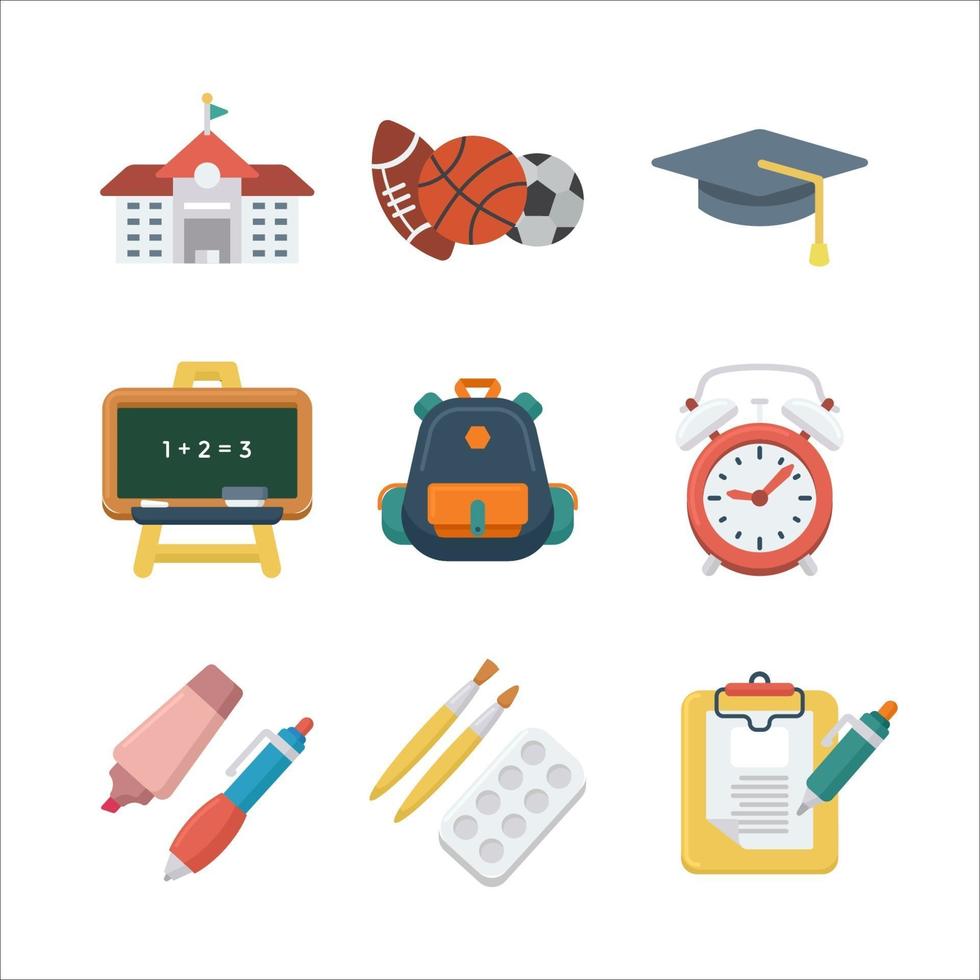 colección de iconos de educación vector