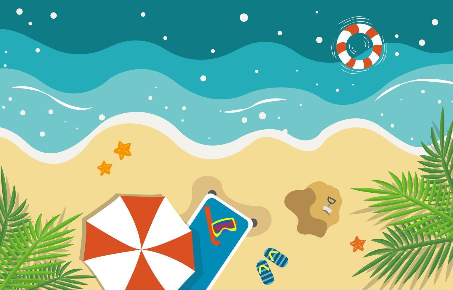 Summer Day Background vector