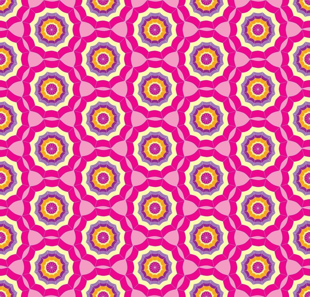 Funny geometric shape swirl seamless pattern vector