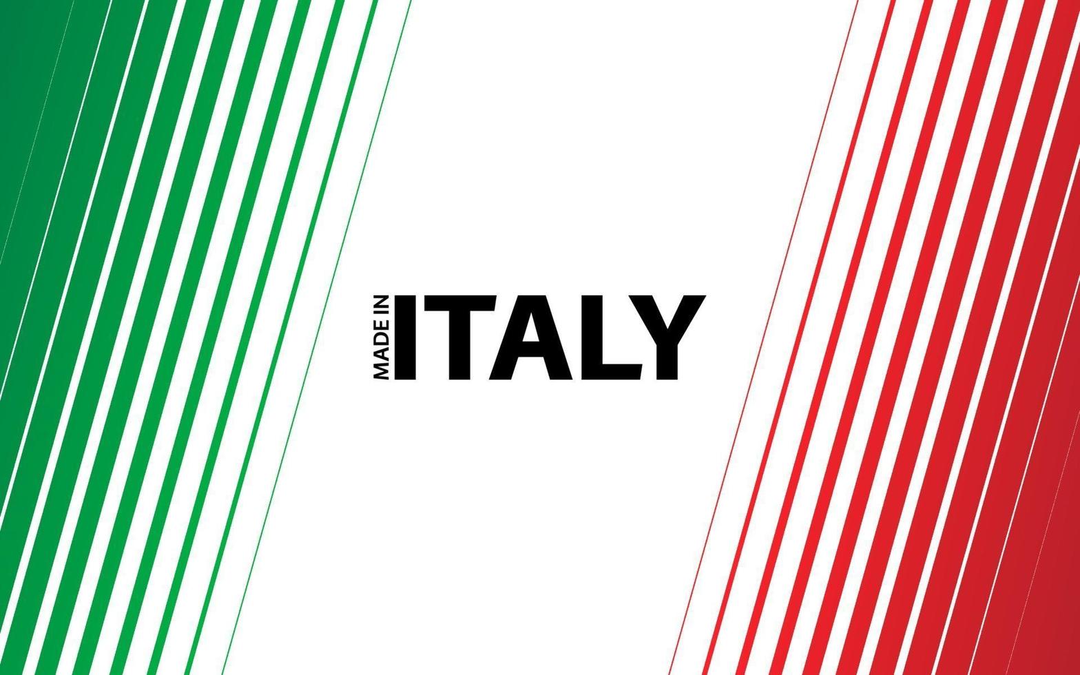 fondo de vector moderno. rayas diagonales en el aspecto de la bandera italiana. hecho en Italia