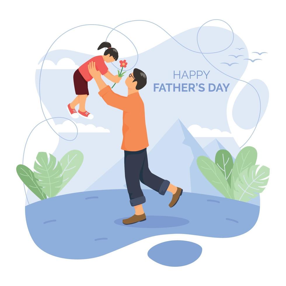 Celebrating Father's Day Design Concept vector