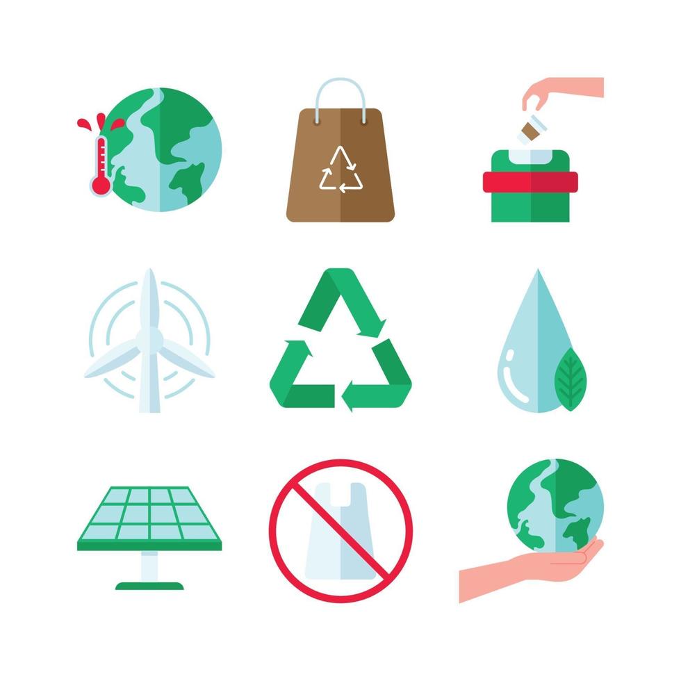 Earth Day Icon Set vector