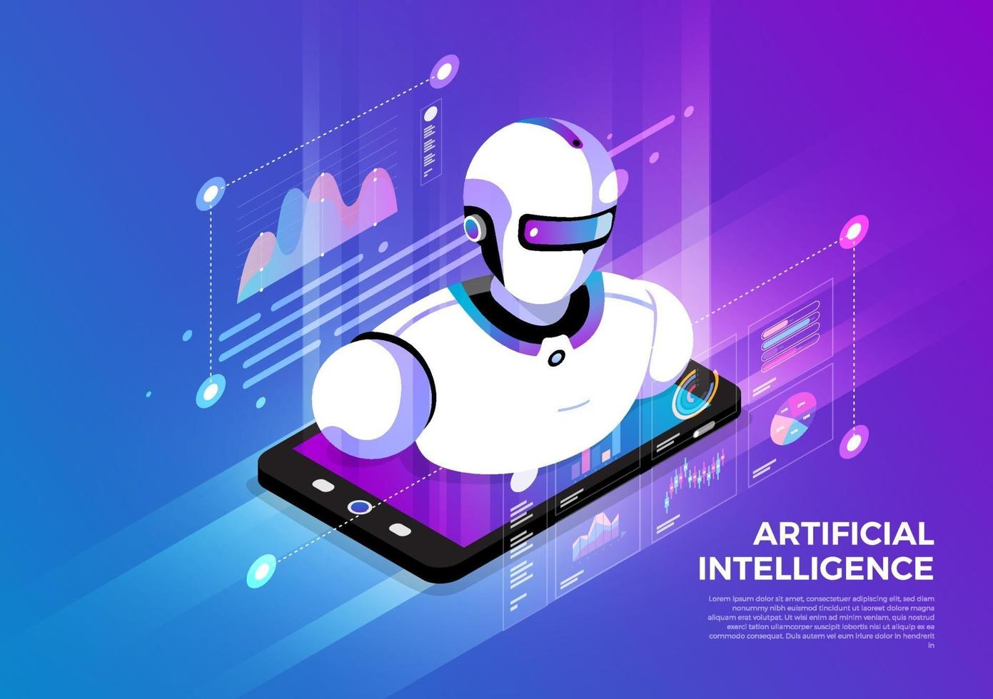 Isometric Digital Concept. vector