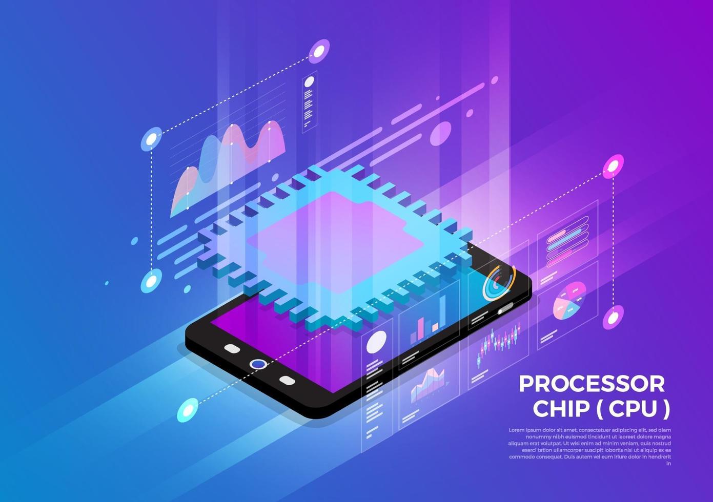Isometric Digital Concept. vector