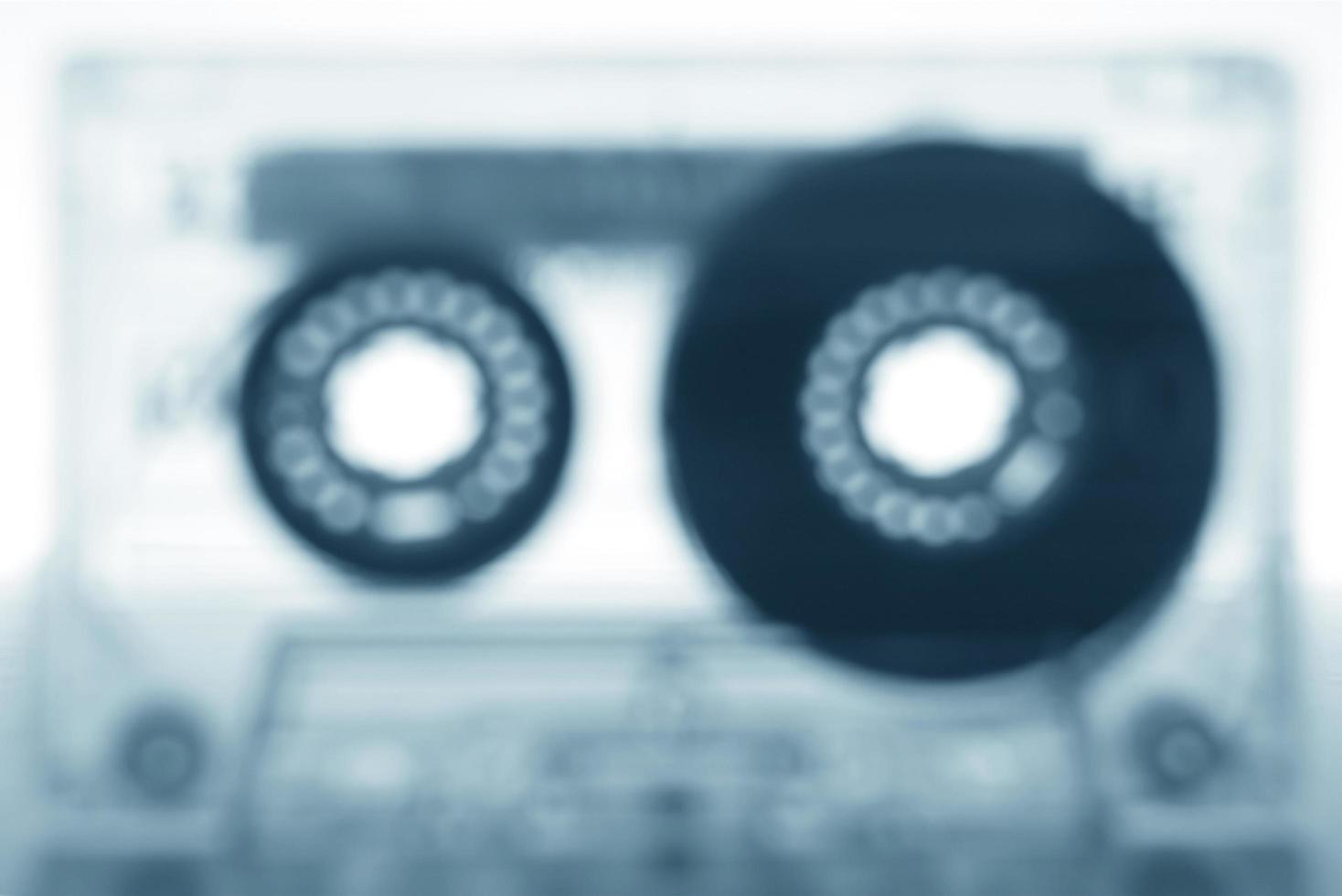 Blurred audio cassette background photo