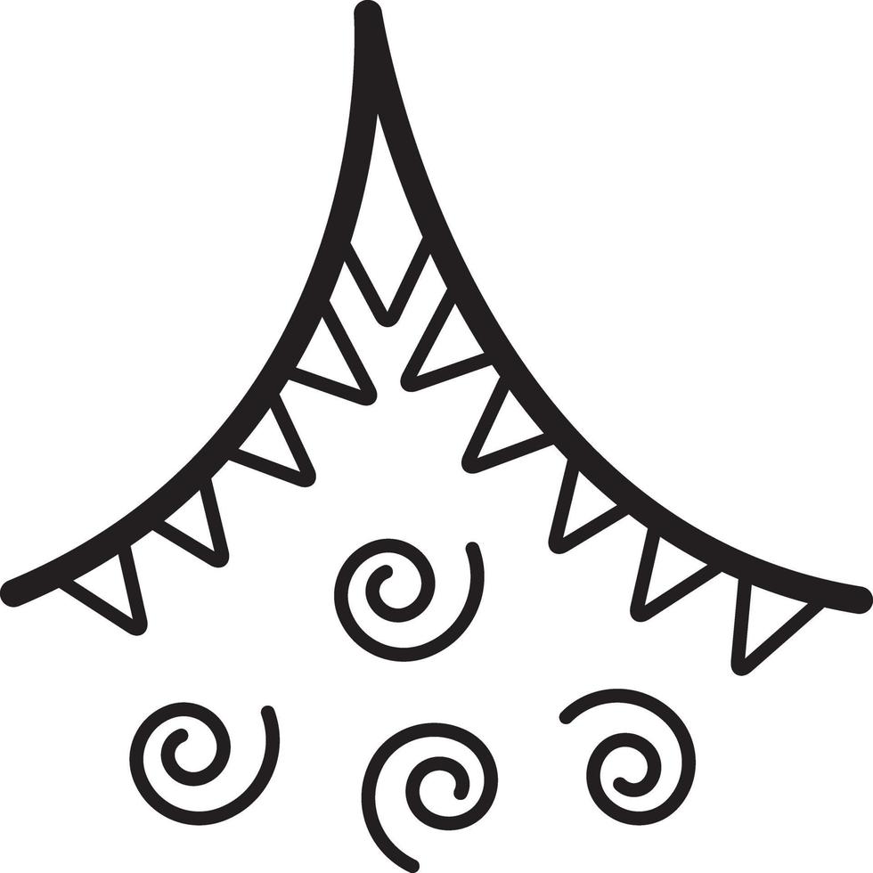 Line icon for decorative vector
