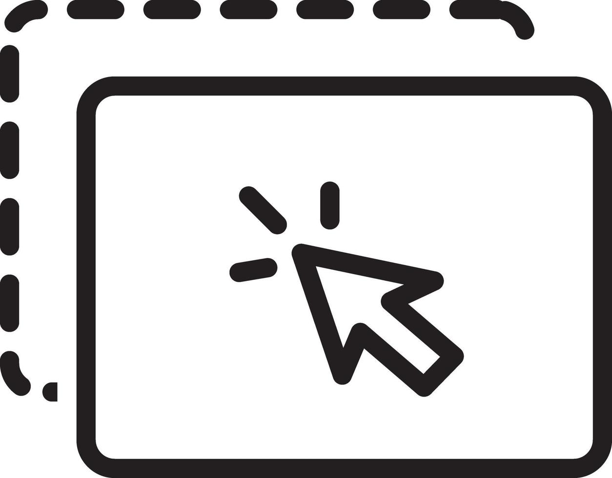 Line icon for drag vector