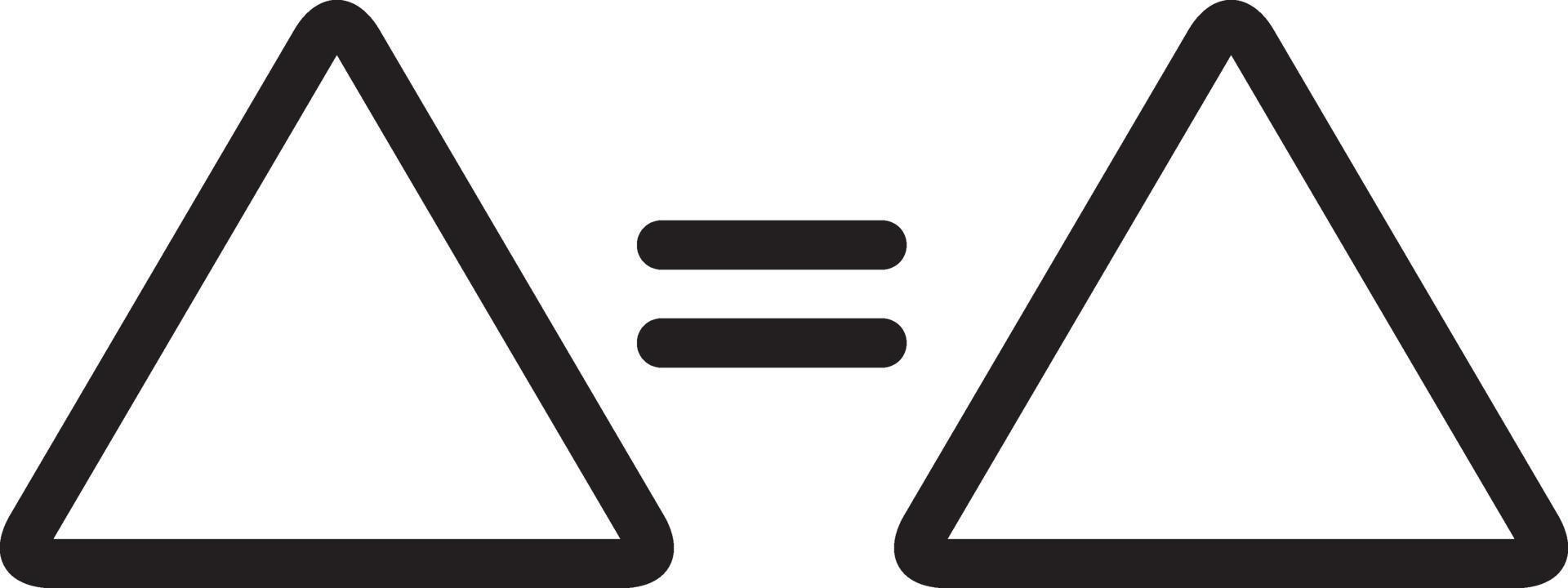 Line icon for equal vector