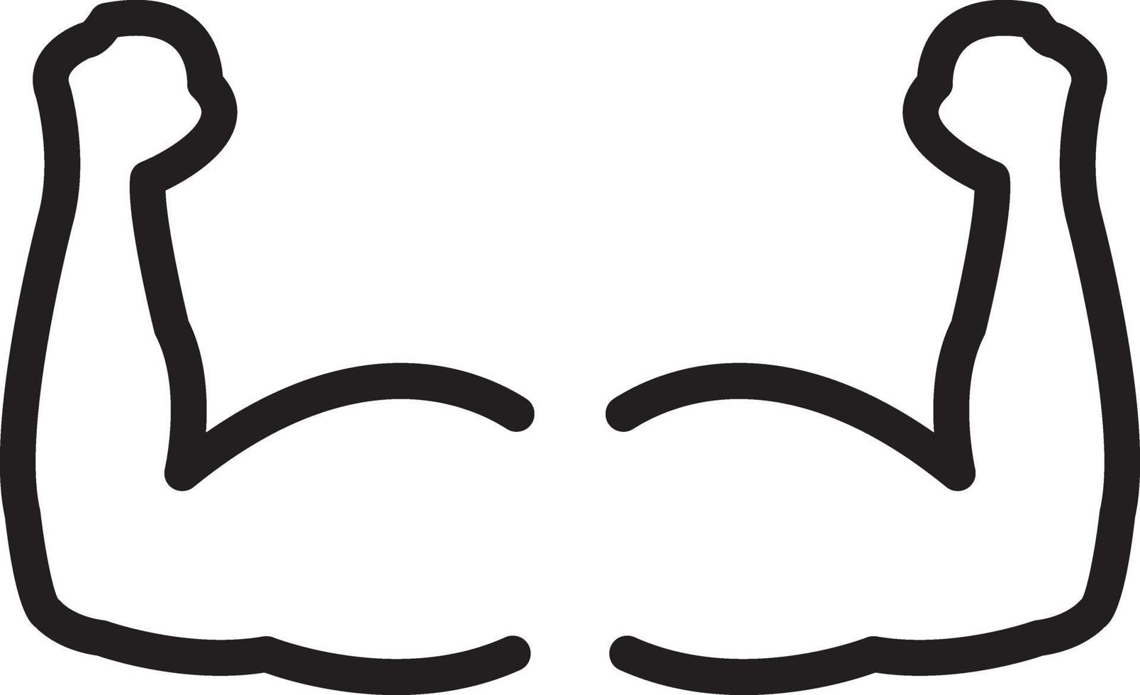 Line icon for robust vector