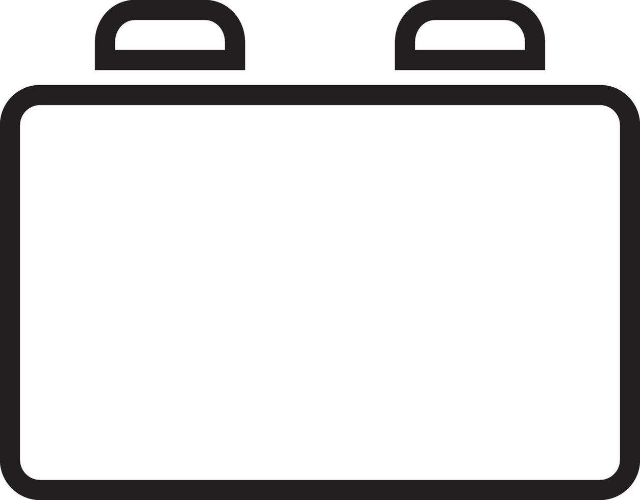 Line icon for plug in vector