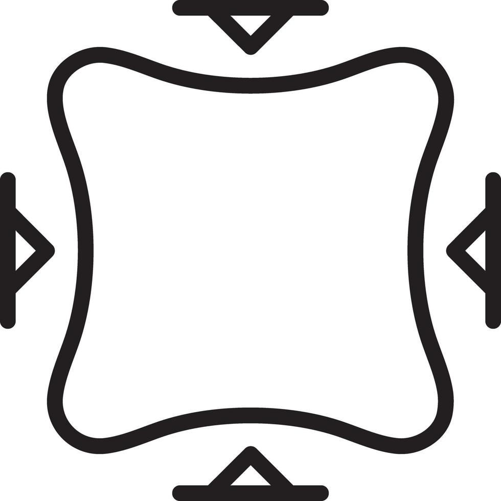 Line icon for fits vector