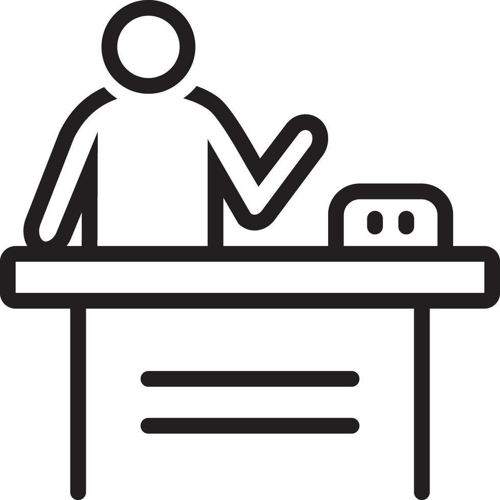 Line icon for product vector
