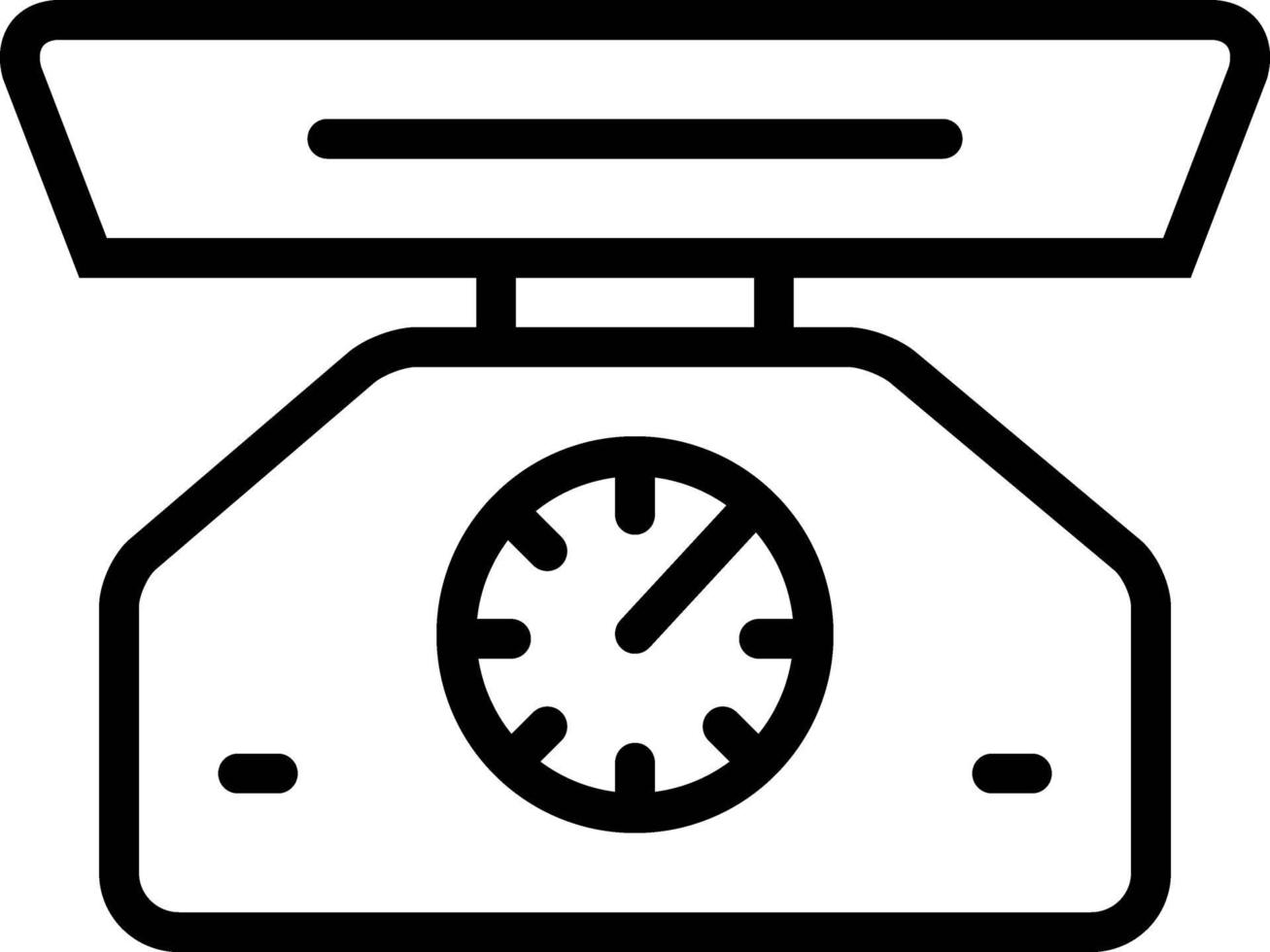 Line icon for scale vector