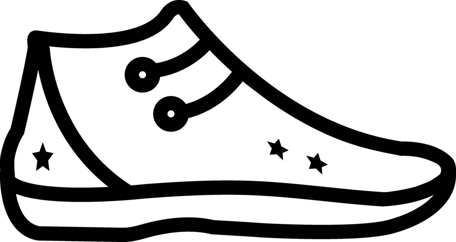 icono de línea para zapato vector