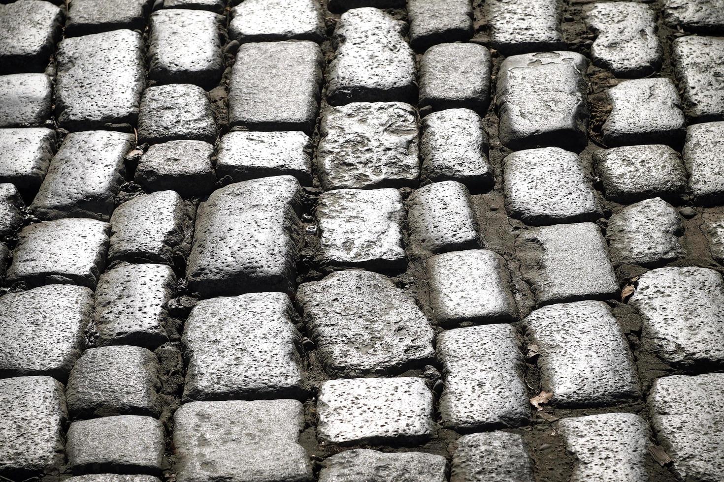 Cobble stone street photo