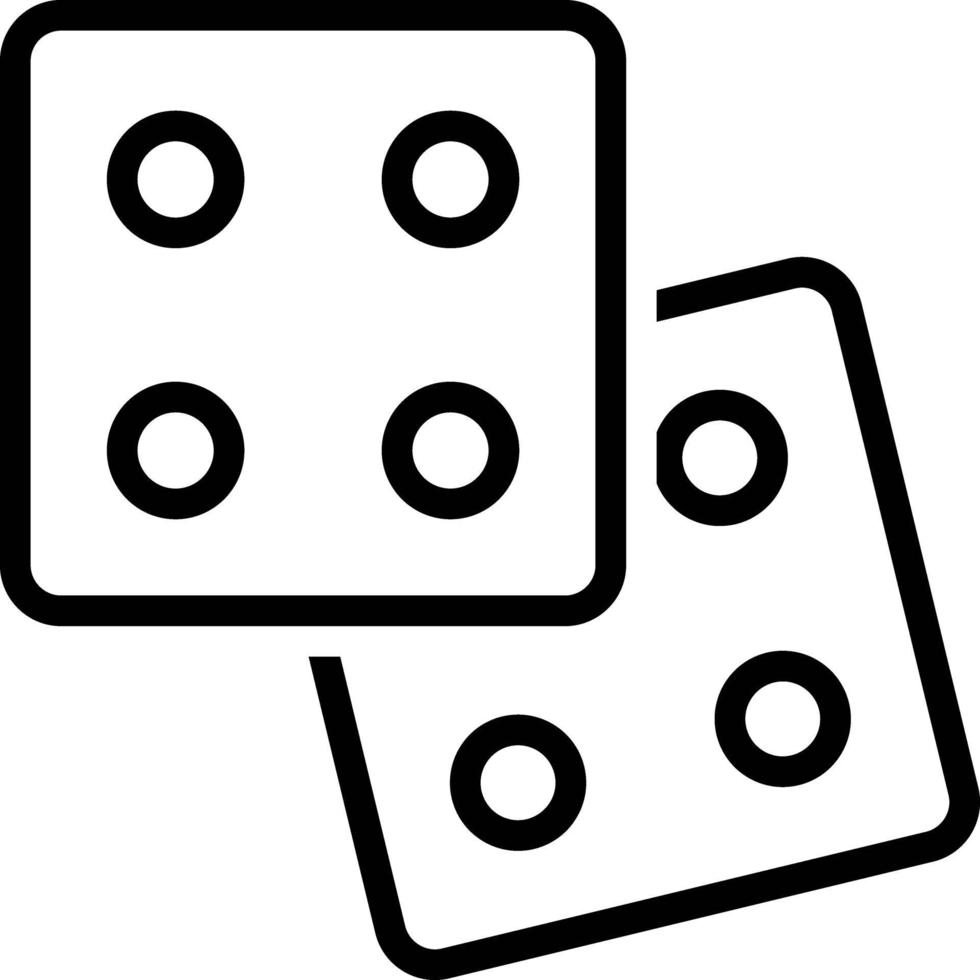 Line icon for gambling vector