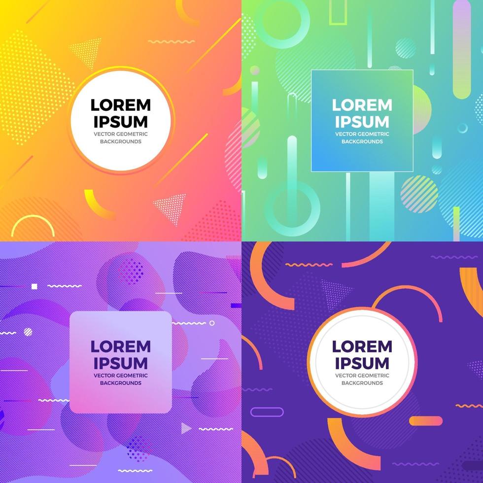 Vector set geometric background