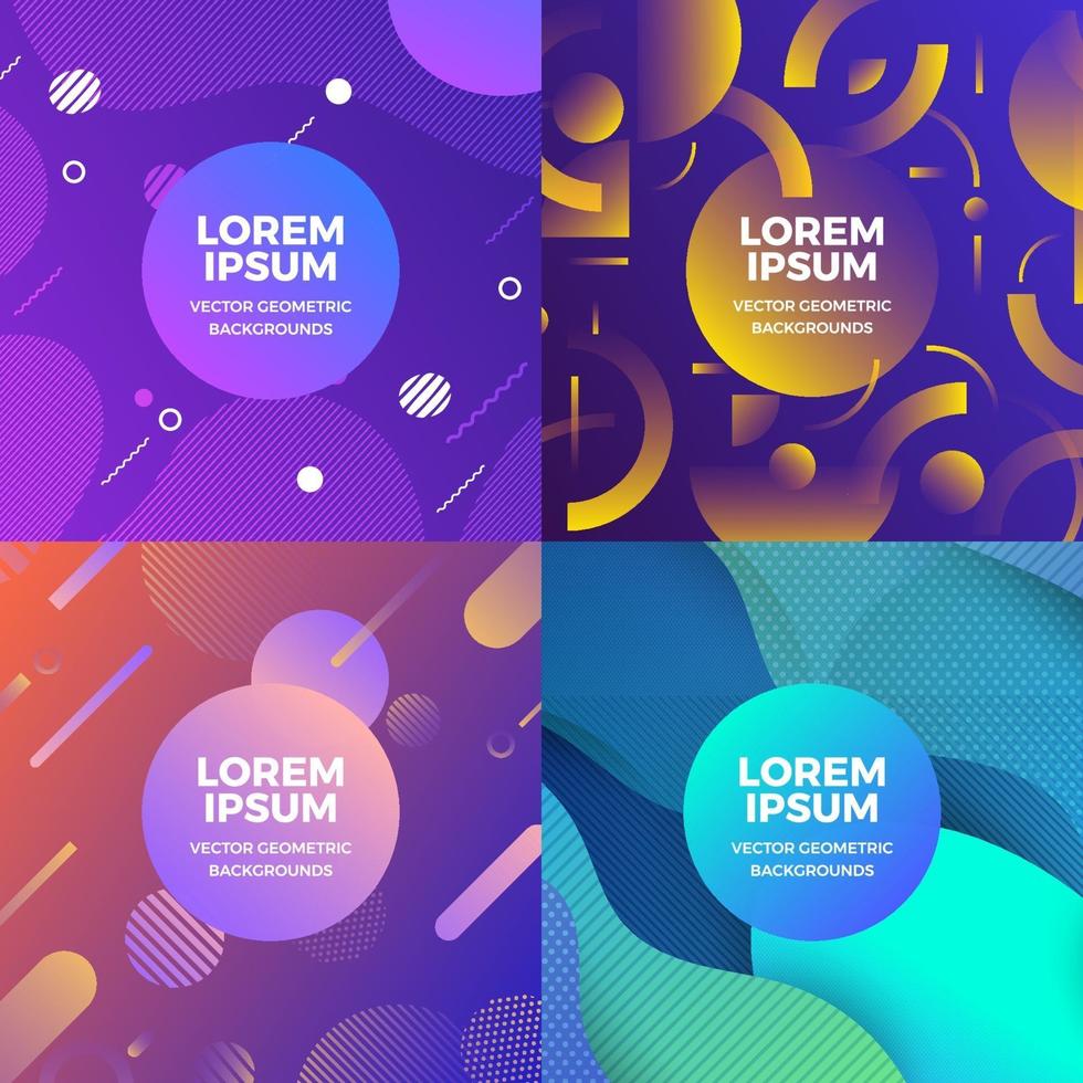 Vector set geometric background