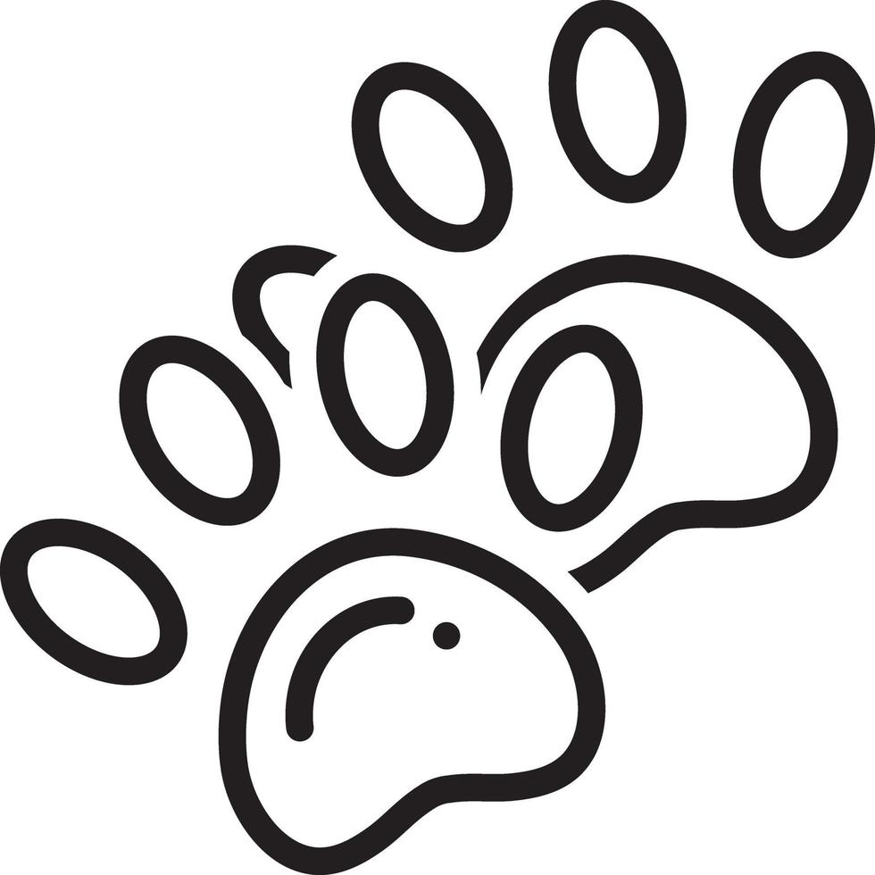 Line icon for footprint vector