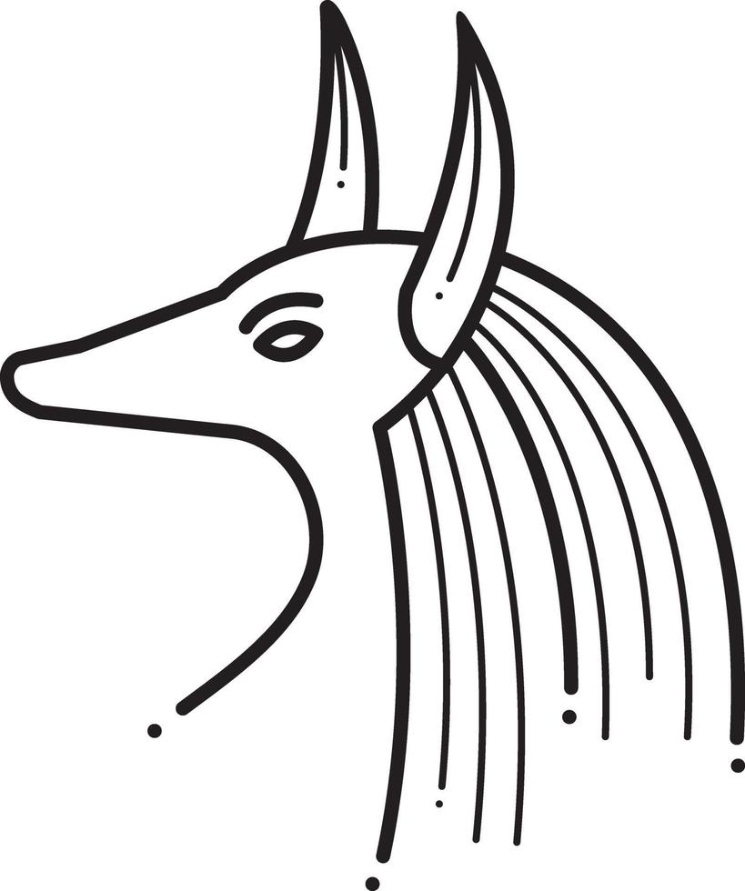 Line icon for egyptian vector