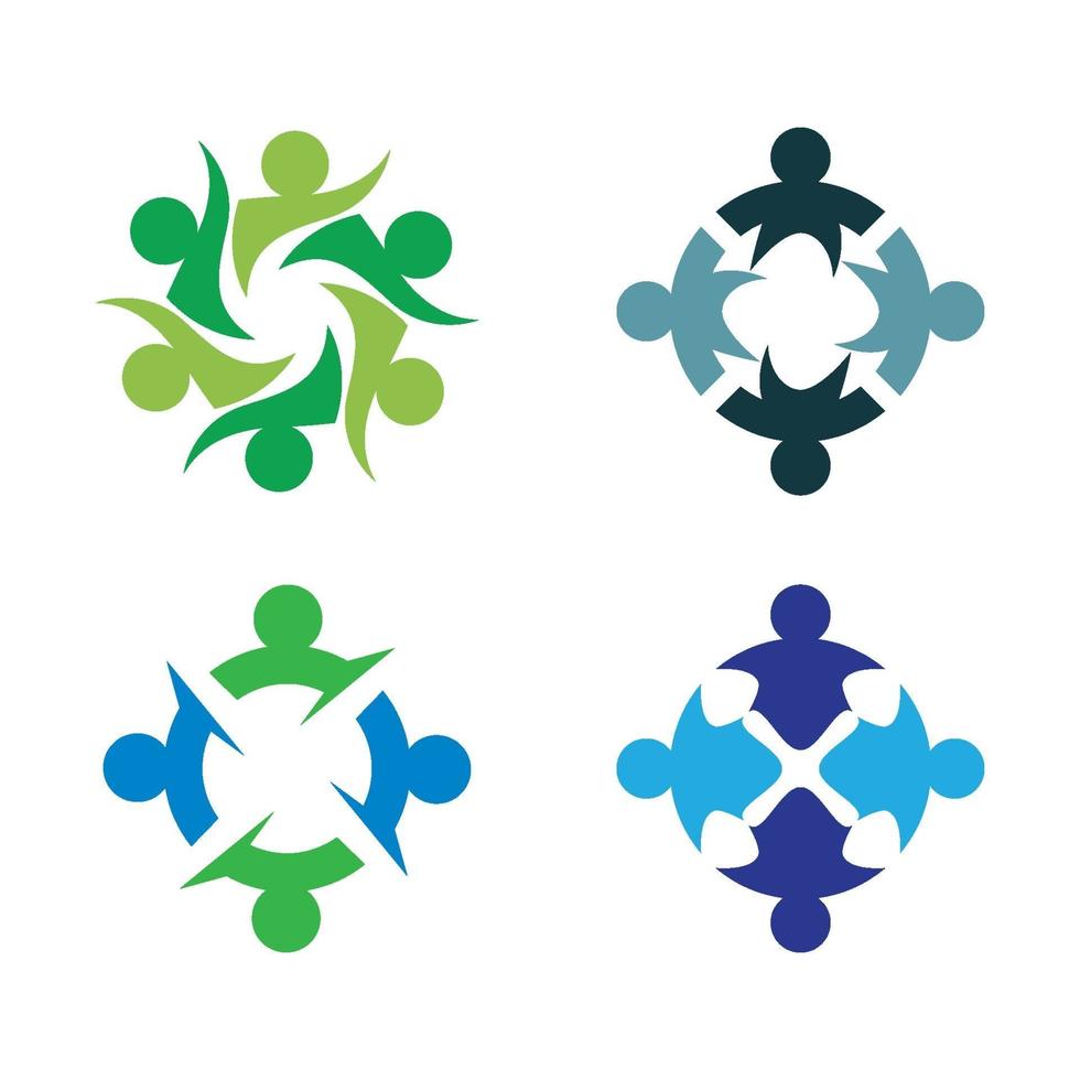 Teamwork logo images vector