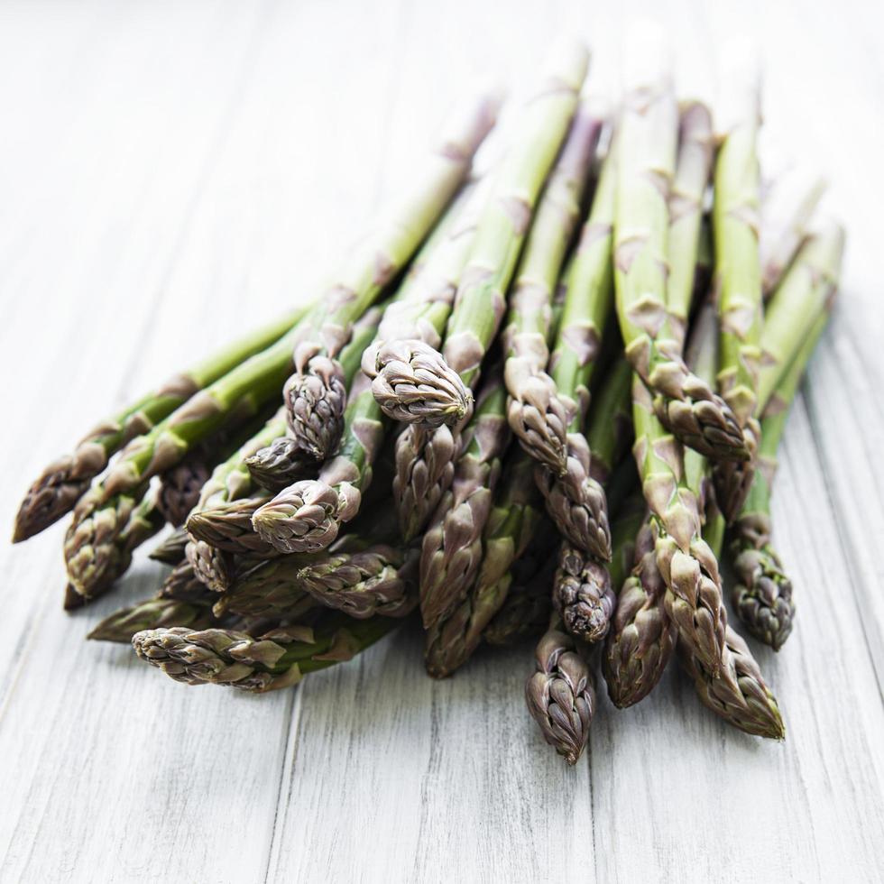 Fresh green asparagus photo