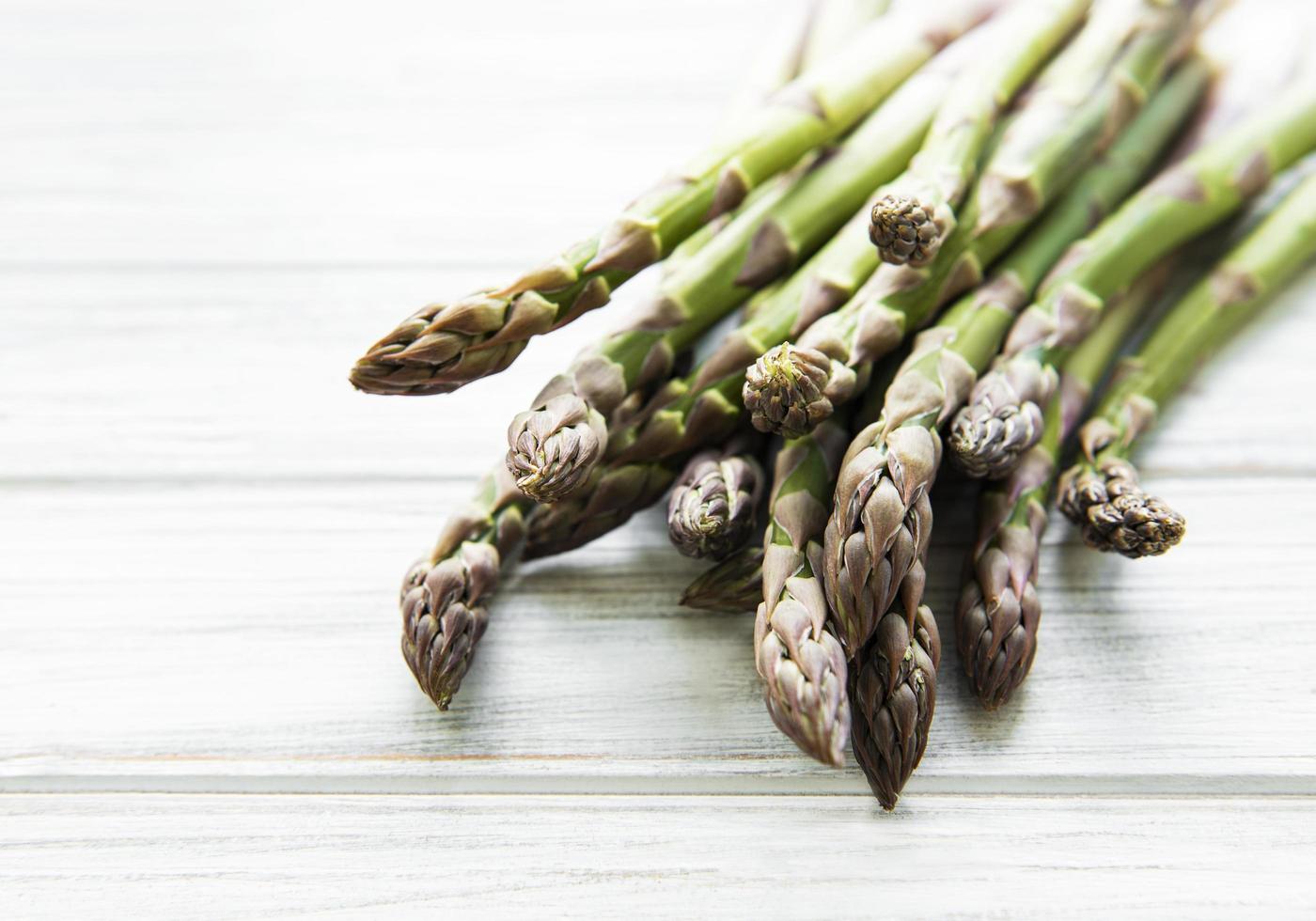 Fresh green asparagus photo