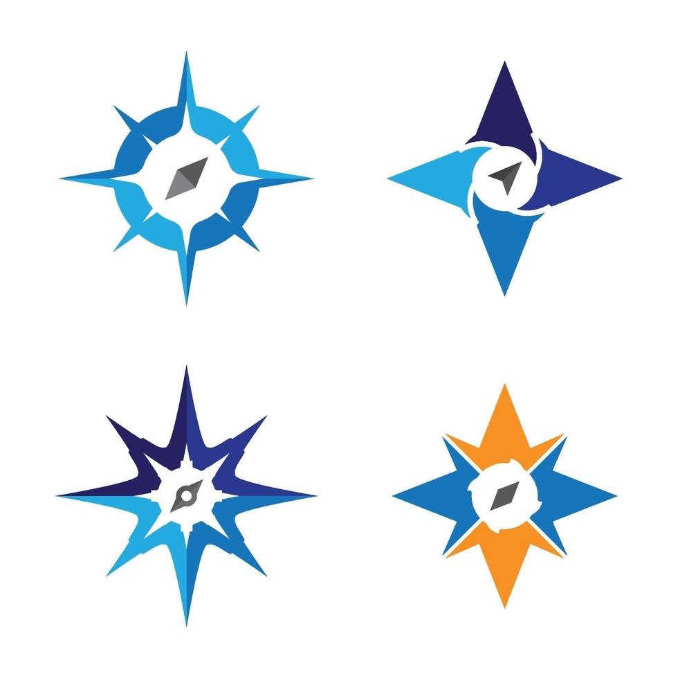 Compass logo images vector