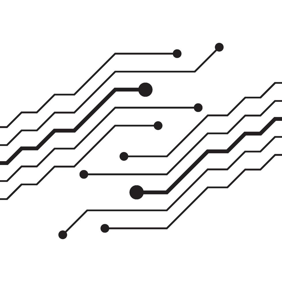 Circuit logo design vector