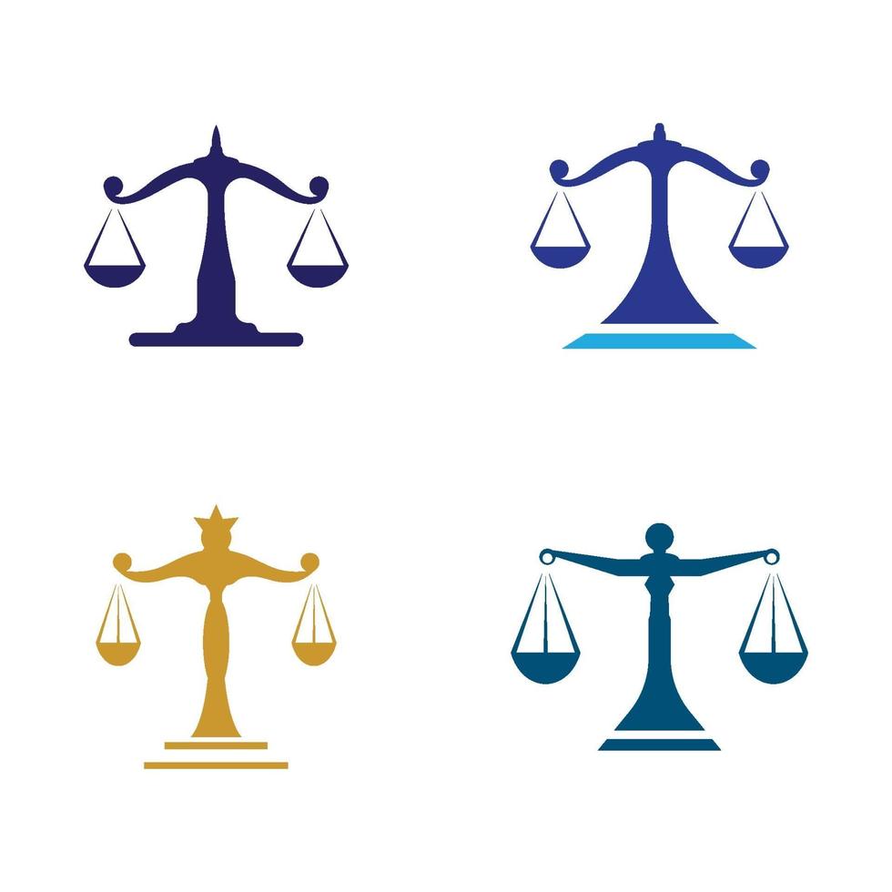 Law firm logo images illustration vector