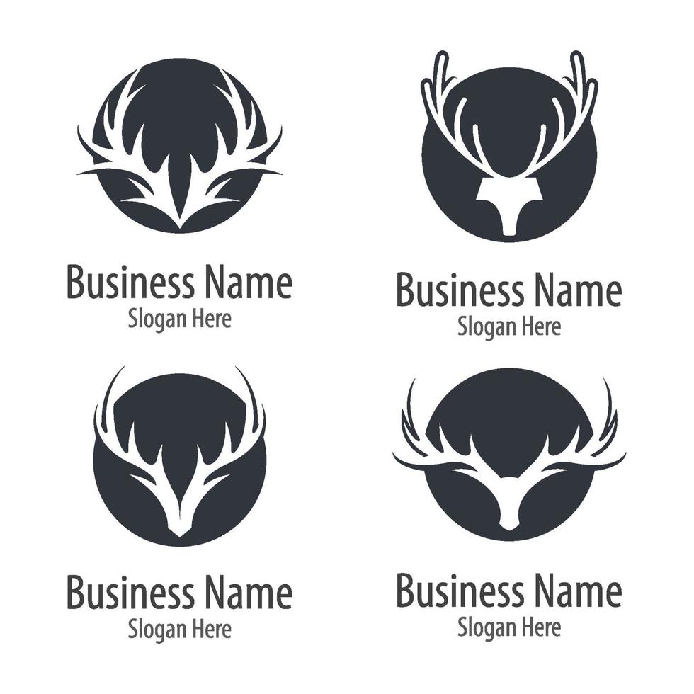 Deer logo images illustration vector