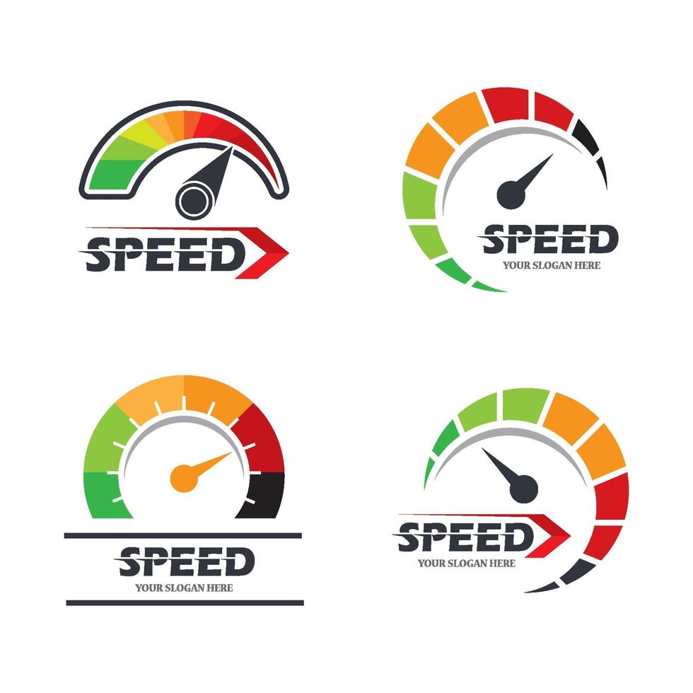 Speed logo images illustration vector