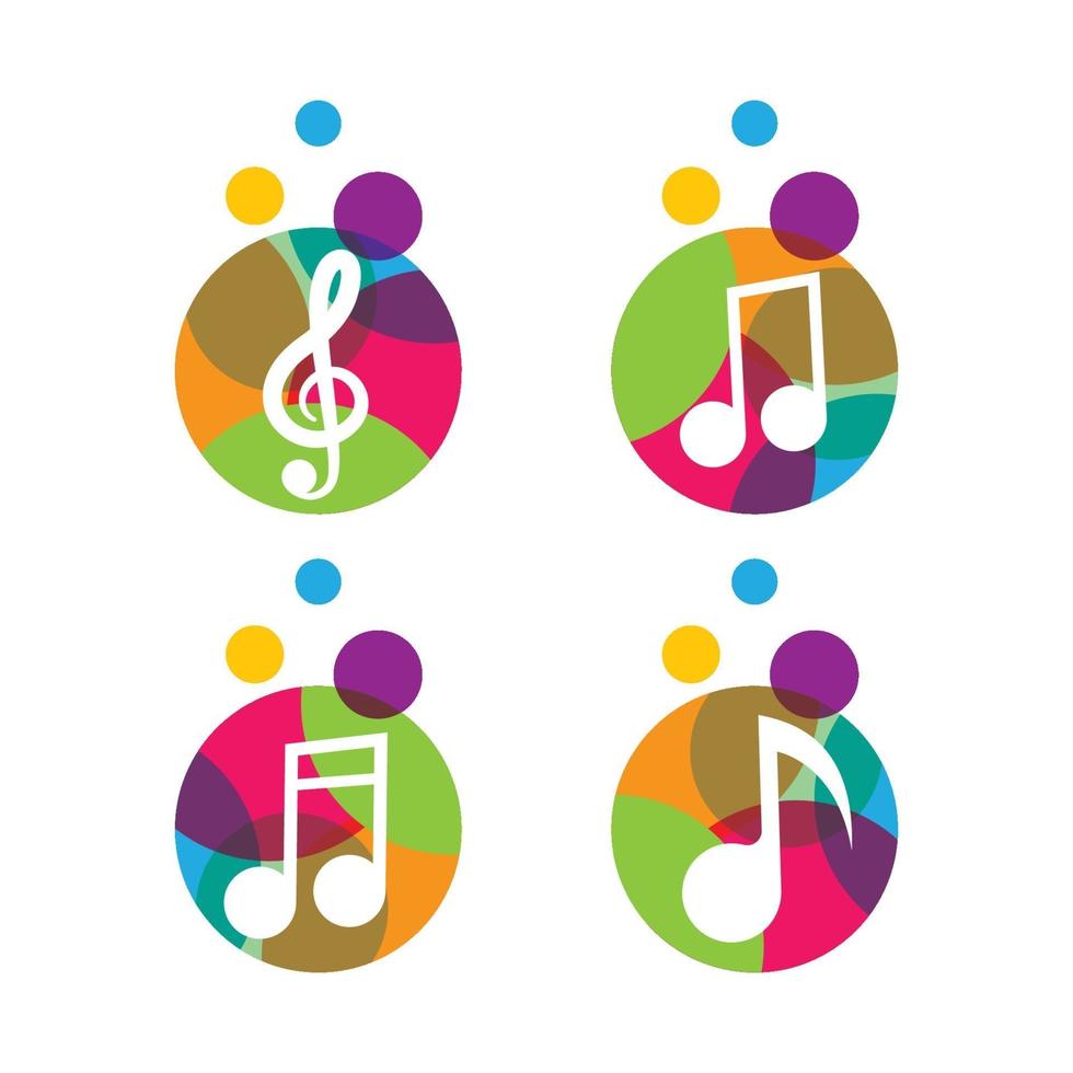 Music logo images vector