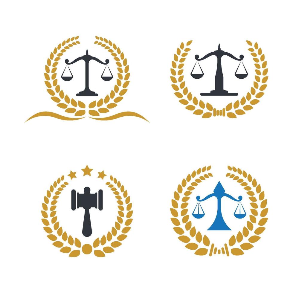 Law firm logo images illustration vector