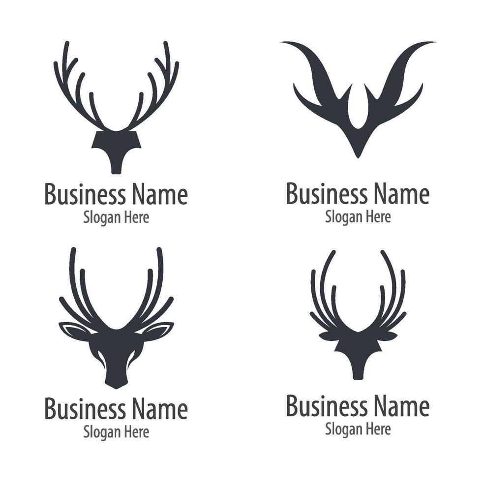 Deer logo images illustration vector