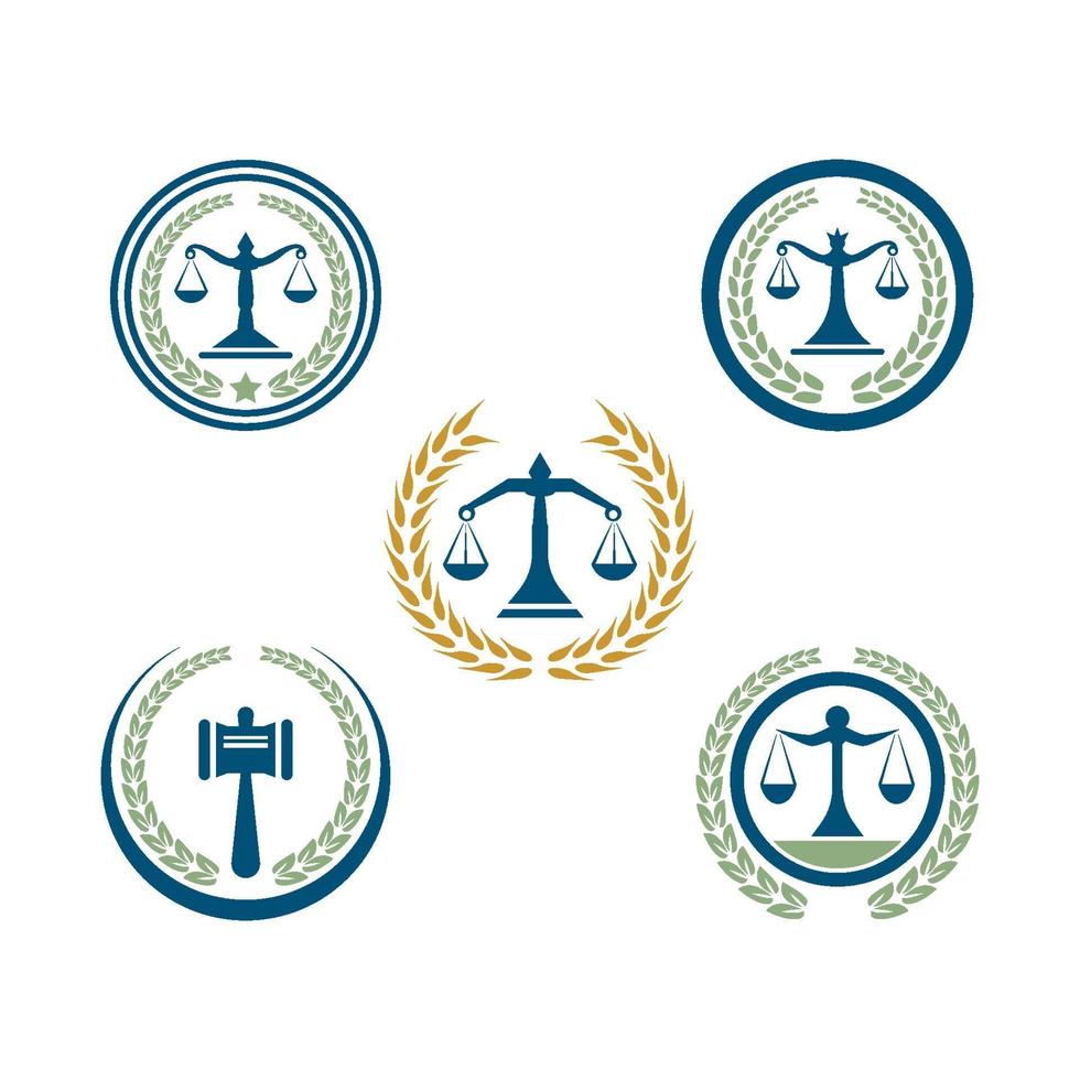 Law firm logo images illustration vector