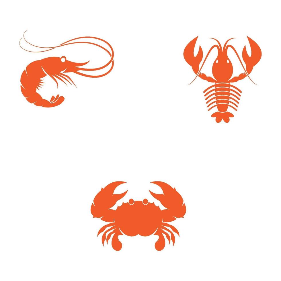 Shrimp logo images illustration vector