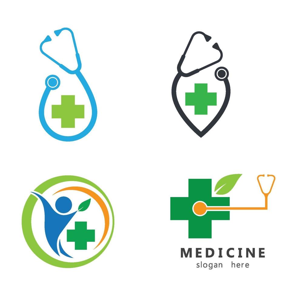 Medical care logo images vector