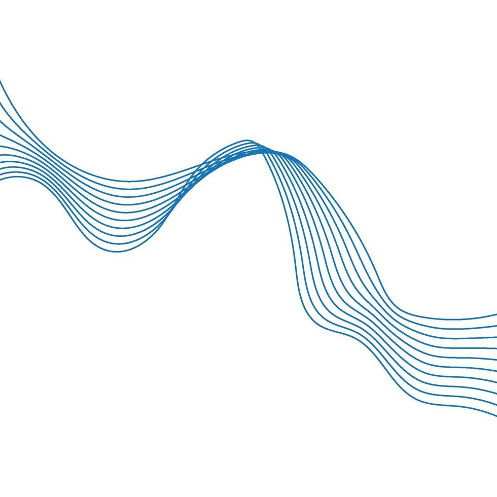 Wave line images vector